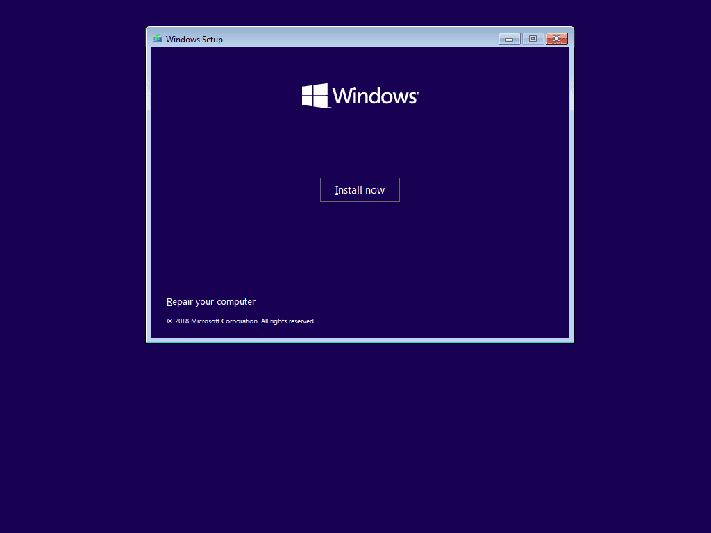 comment installer Windows 10 - cliquez sur Installer pour commencer l'installation de Windows 10 ).png