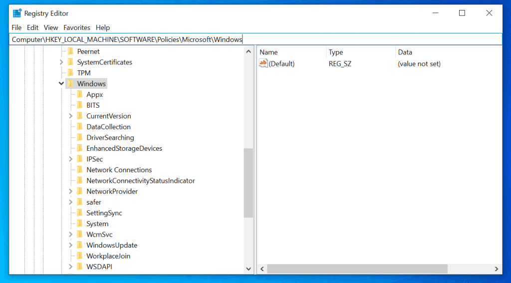 Désactiver Cortana Windows 10 - Utilisation du registre