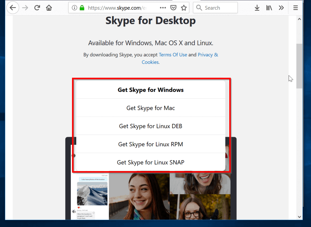 téléchargez et réinstallez Skype pour Windows, MAC et Linux. 