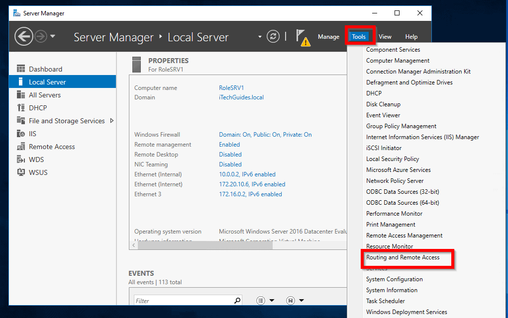 Étapes pour activer et configurer le service de traduction d'adresses réseau (NAT) dans Windows Server 2016 