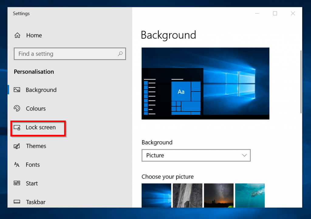 Méthode 1 : Modifier le délai d'expiration de l'écran de verrouillage de Windows 10 