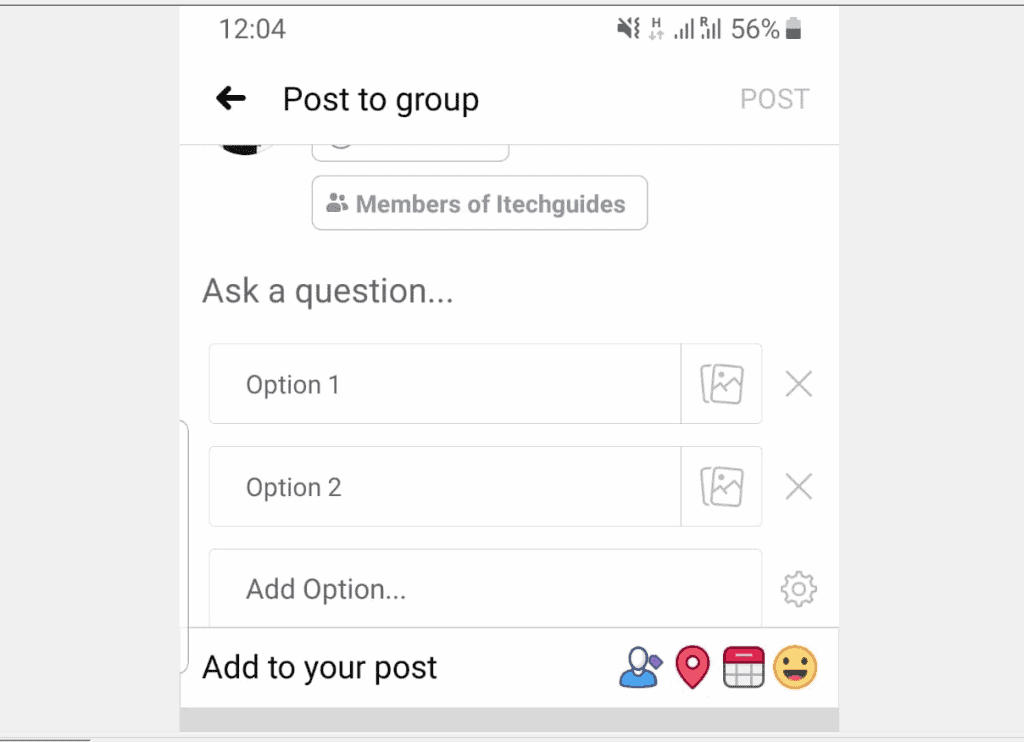 Comment créer un sondage sur un groupe Facebook à partir d'une application Android