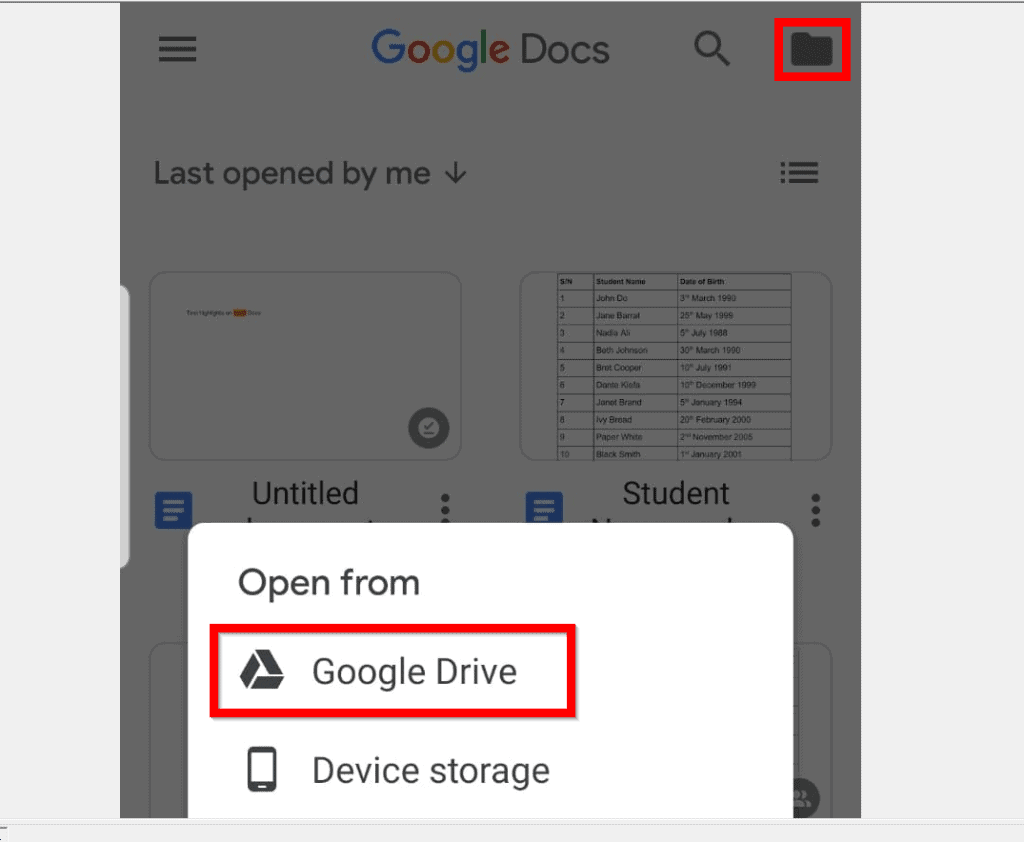 Comment mettre en exposant dans Google Docs à partir de l'application Android