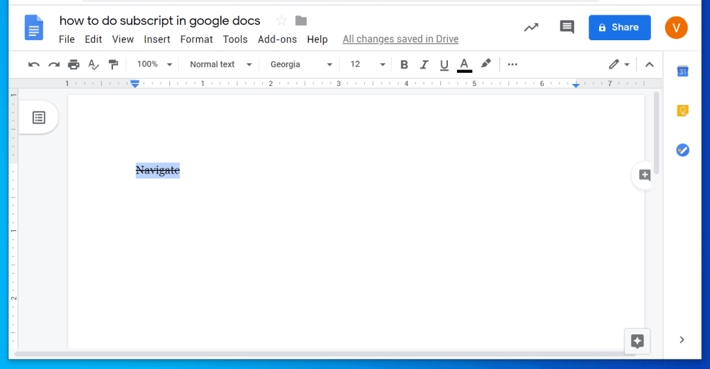 Comment barré dans Google Docs à partir d'un PC