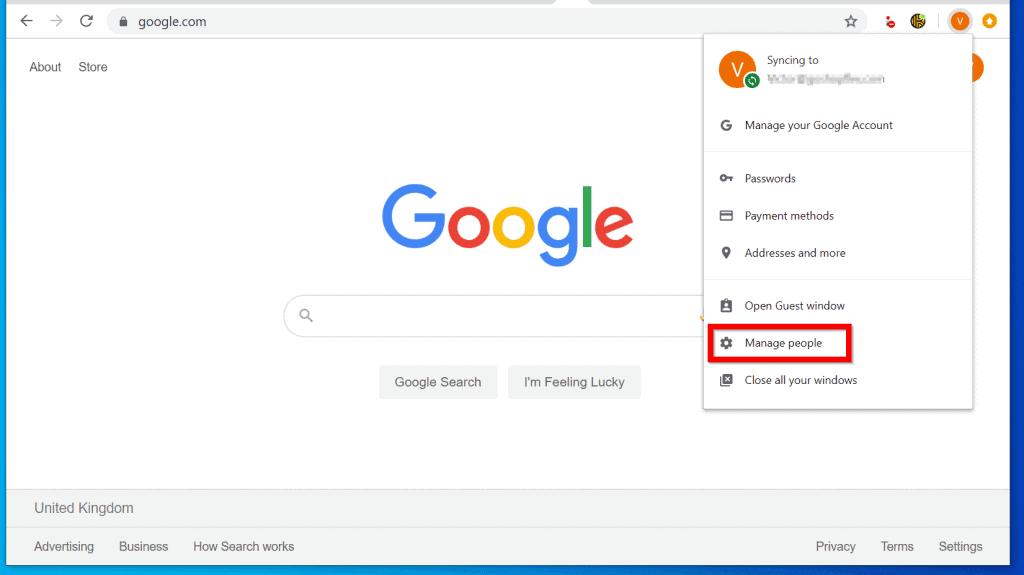 Comment supprimer un compte Google de Chrome à partir d'un PC