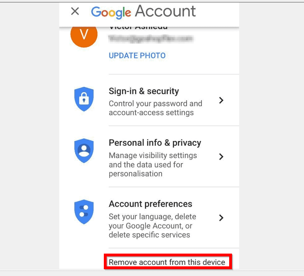 Comment supprimer un compte Google de Chrome à partir de l'application iPhone