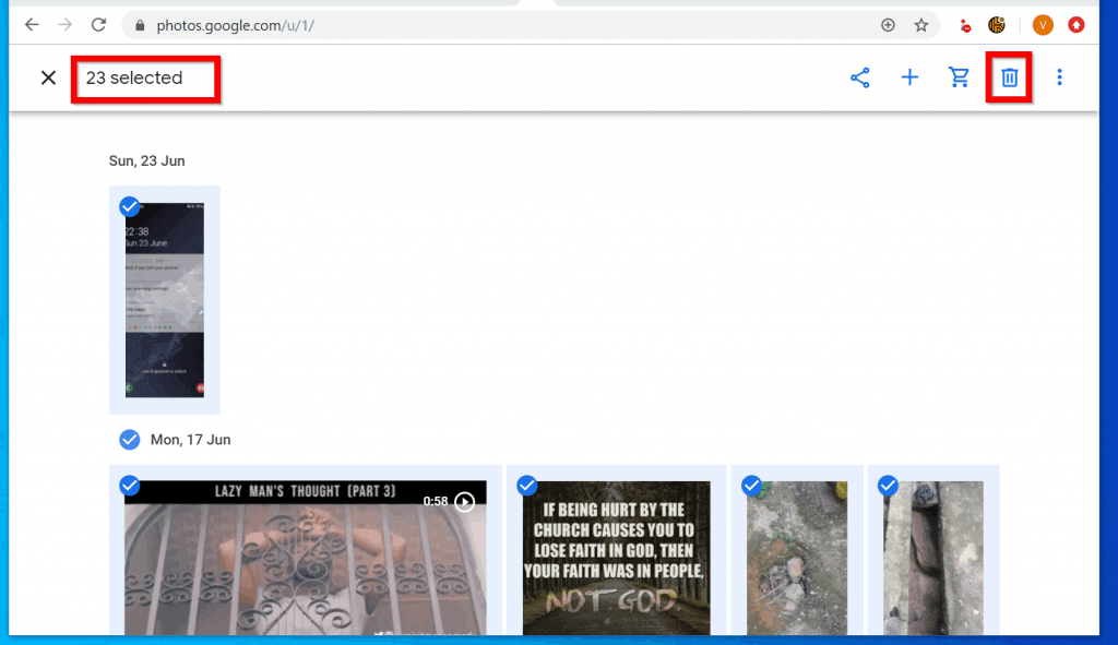 Comment supprimer toutes les photos Google d'un PC