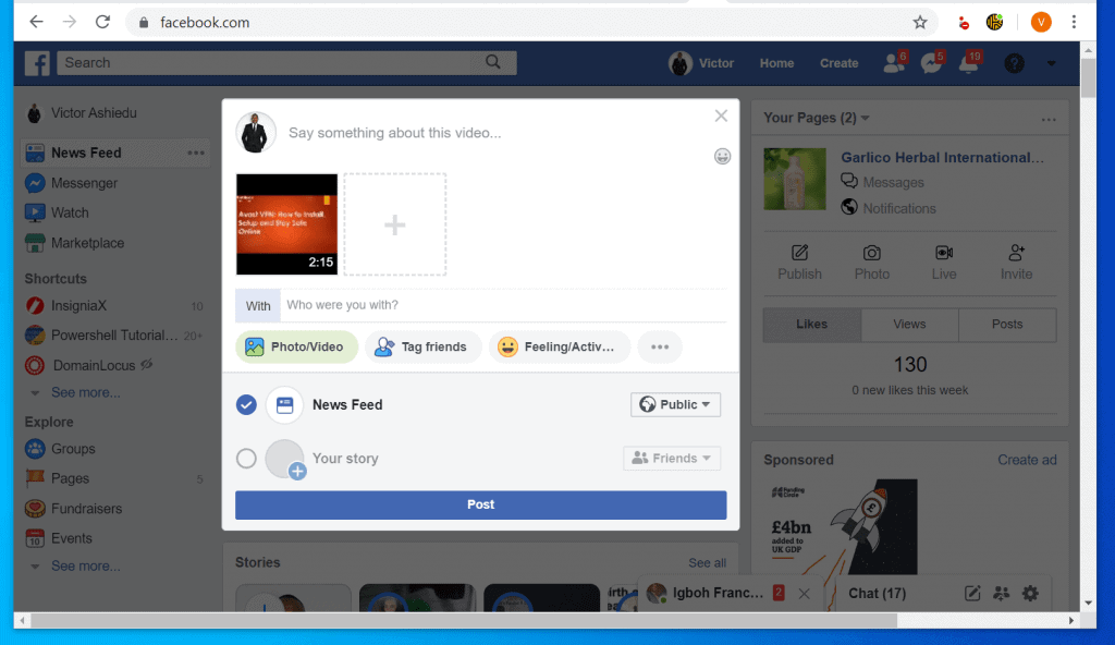 Comment télécharger une vidéo sur Facebook à partir d'un PC