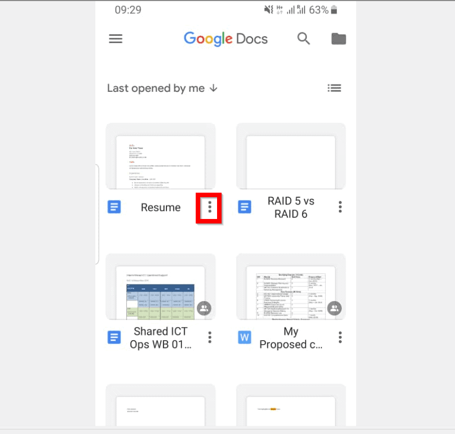 Comment enregistrer Google Doc au format PDF à partir de l'application Android