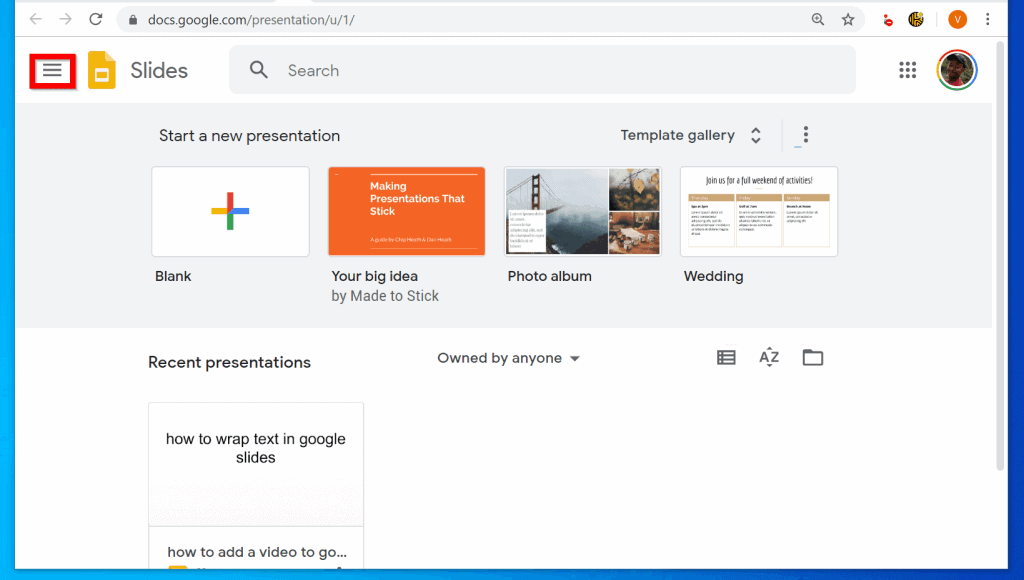 Comment ajouter une vidéo à Google Slides à partir d'un PC (Slides.Google.com)
