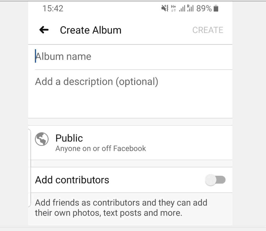 Comment créer un album sur Facebook à partir de l'application Facebook
