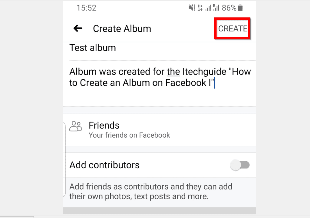 Comment créer un album sur Facebook à partir de l'application Facebook