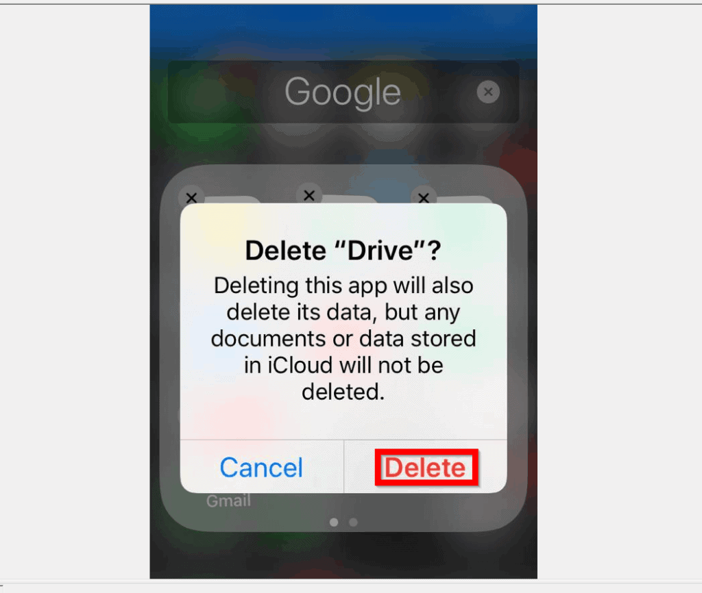 Comment désinstaller Google Drive de l'iPhone/iPad