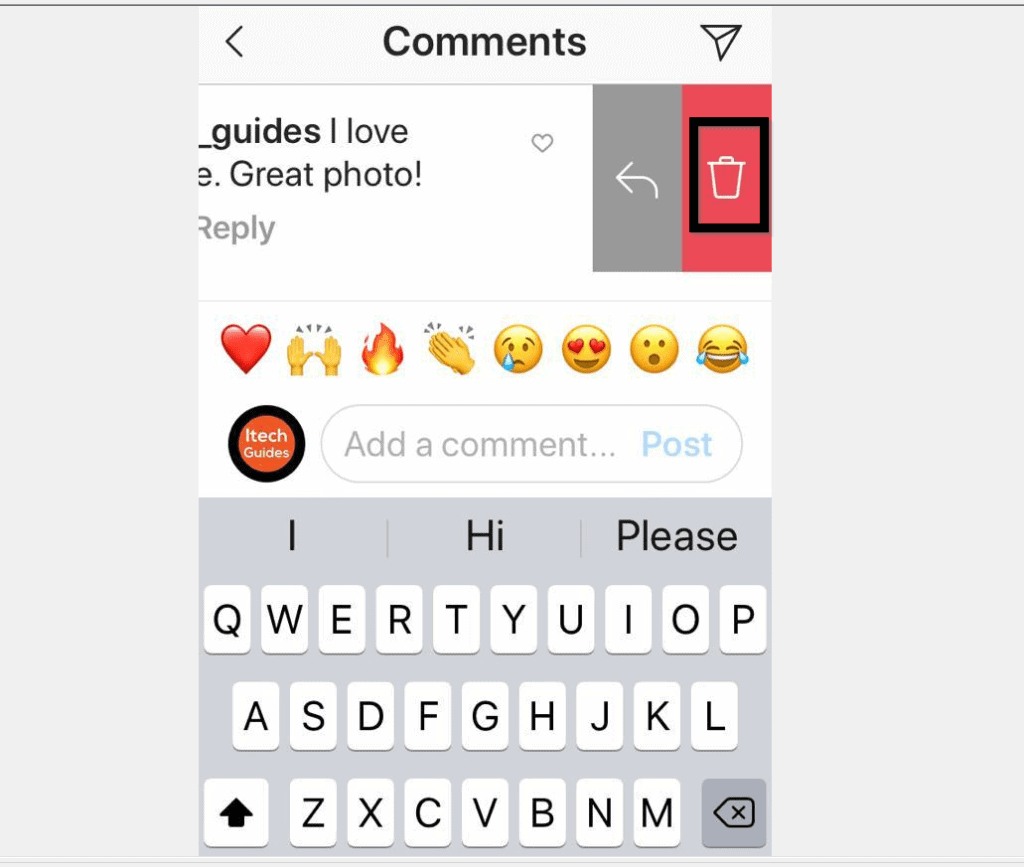 Comment supprimer un commentaire sur l'application Instagram pour iPhone