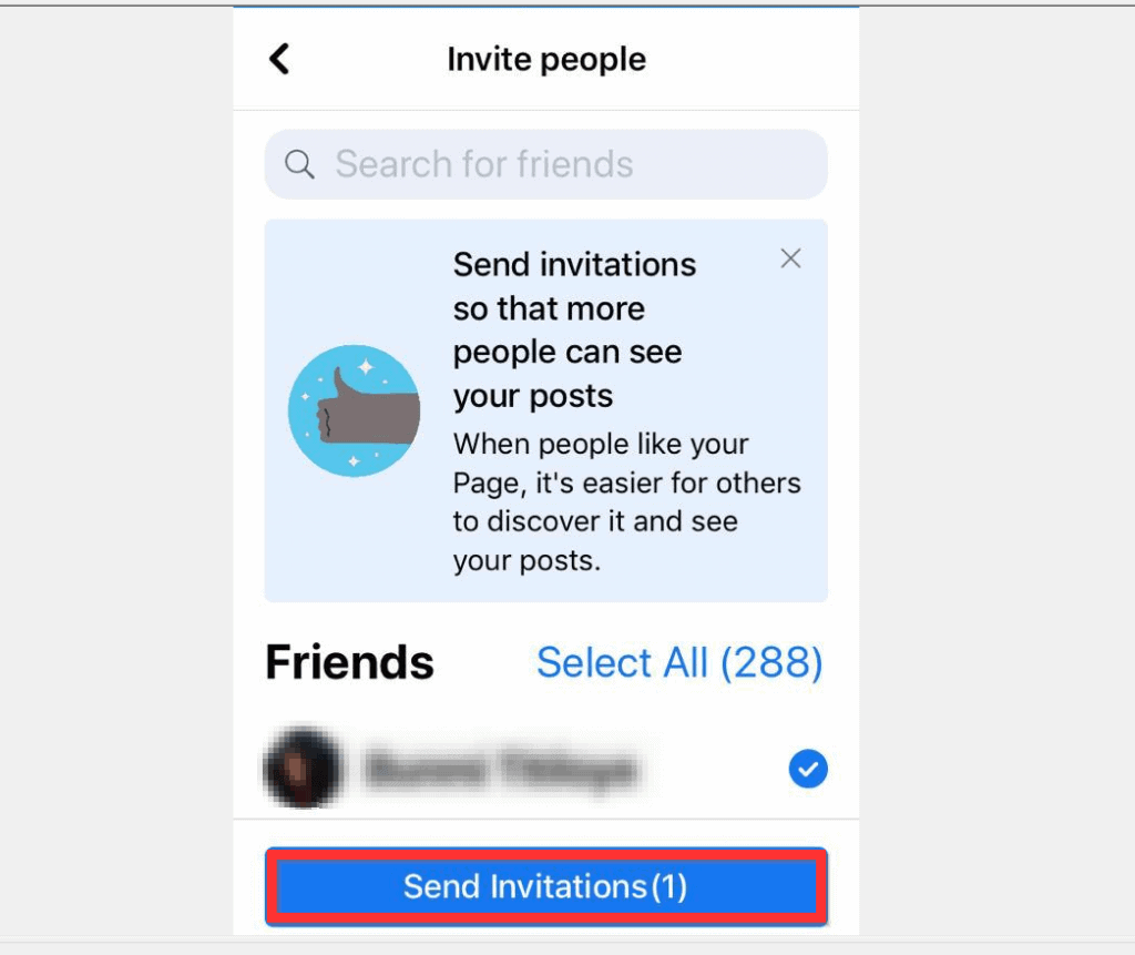 Comment inviter des personnes à aimer votre page Facebook à partir de l'application iPhone
