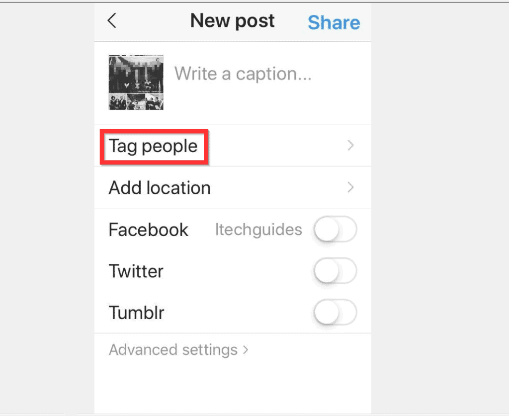 Comment taguer quelqu'un sur une nouvelle publication Instagram sur iPhone 