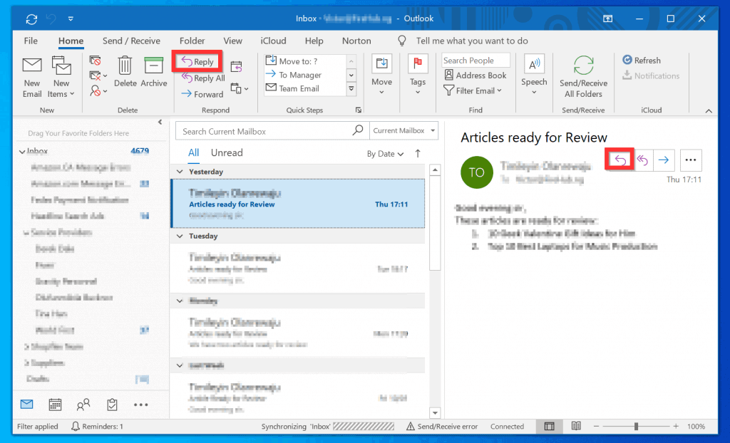 Comment joindre un e-mail enregistré dans Outlook