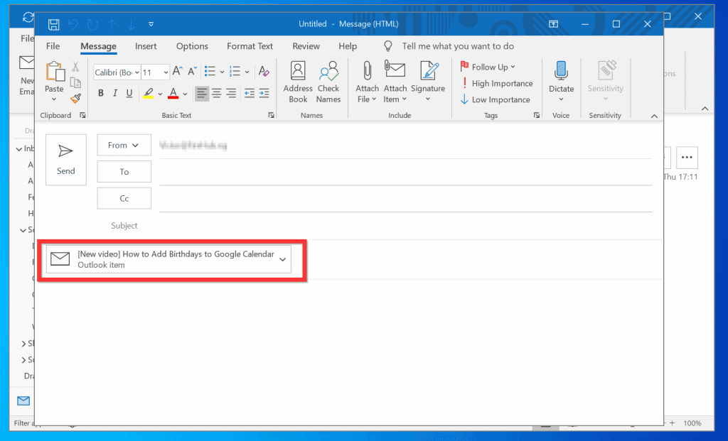 Comment joindre un e-mail dans Outlook (joindre un e-mail directement)