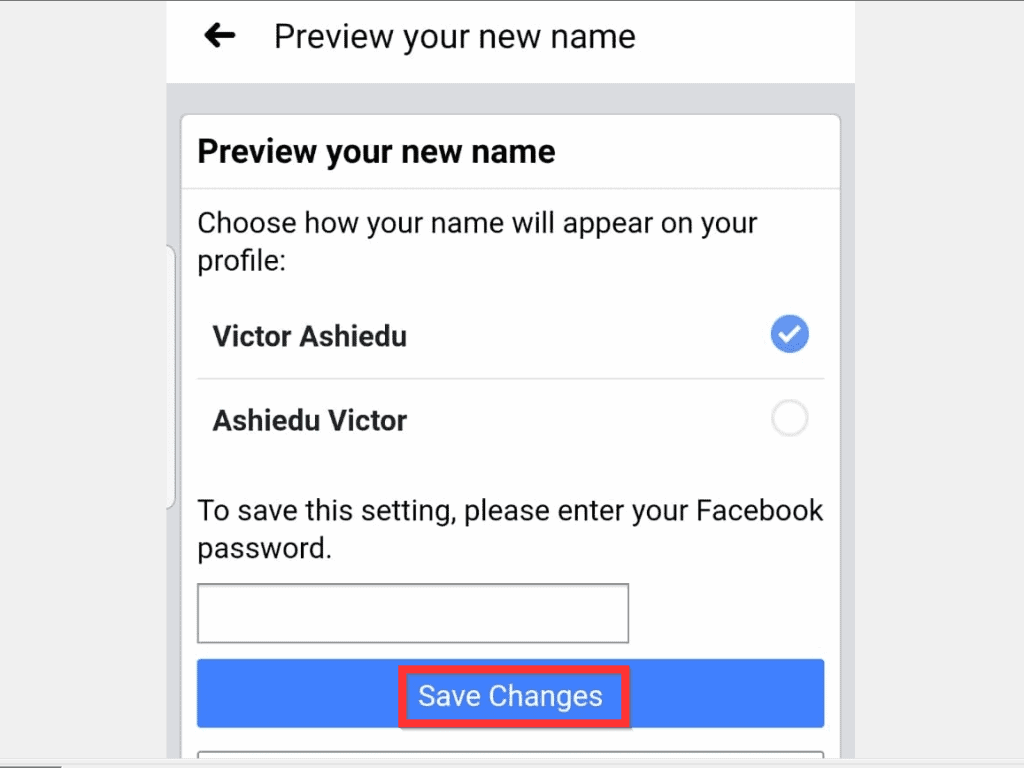 Comment modifier le nom sur Facebook depuis Android ou iPhone