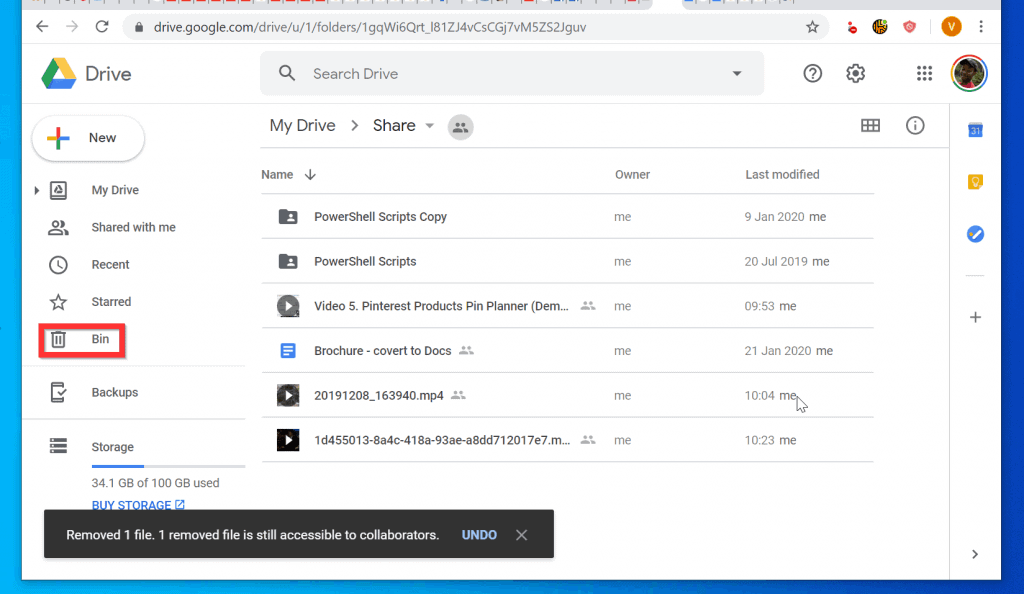 Comment supprimer des fichiers de Google Drive à partir d'un PC