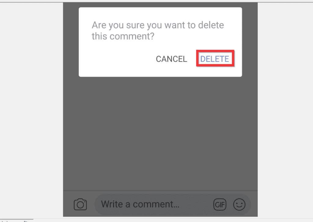 Comment supprimer un commentaire sur Facebook à partir de l'application Android