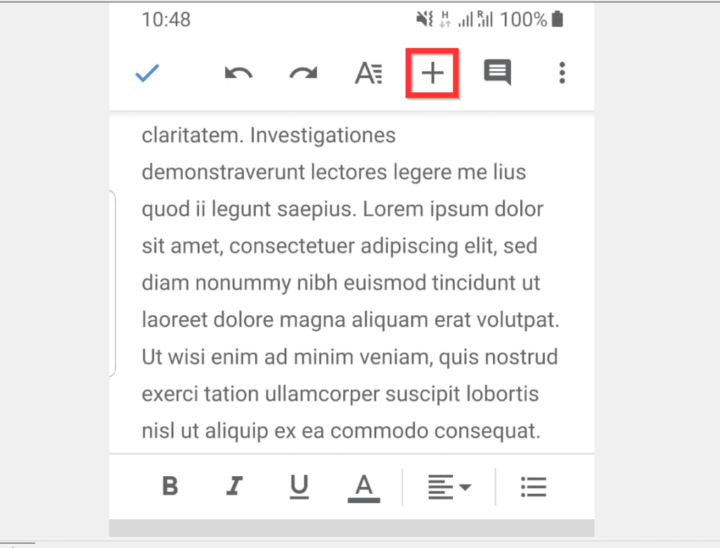 Comment faire des notes de bas de page dans Google Docs à partir d'Android