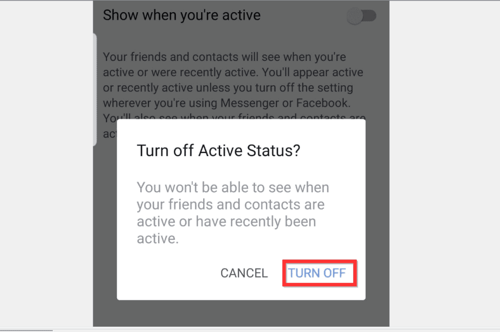 Comment désactiver le chat sur Facebook à partir de l'application Android
