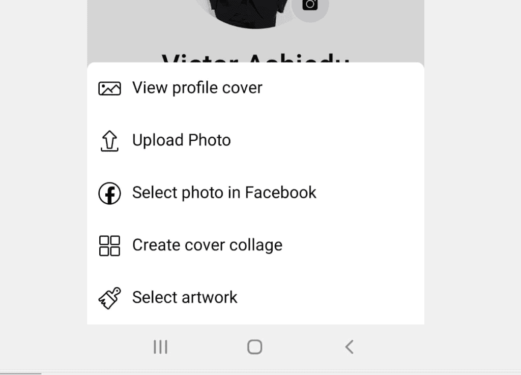 Comment changer la photo de couverture sur Facebook à partir d'Android