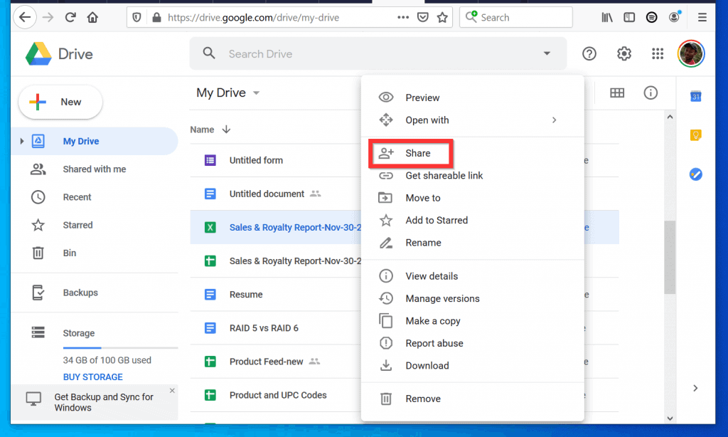 Comment déplacer des fichiers d'un Google Drive à un autre (partager les fichiers dans le premier compte)
