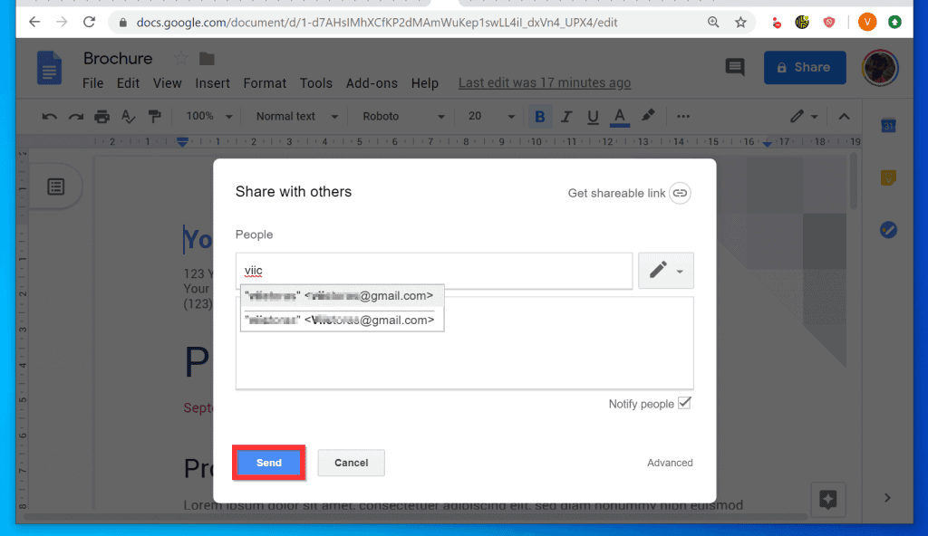 Comment transférer la propriété d'un document Google - Partager le fichier avec le nouveau propriétaire