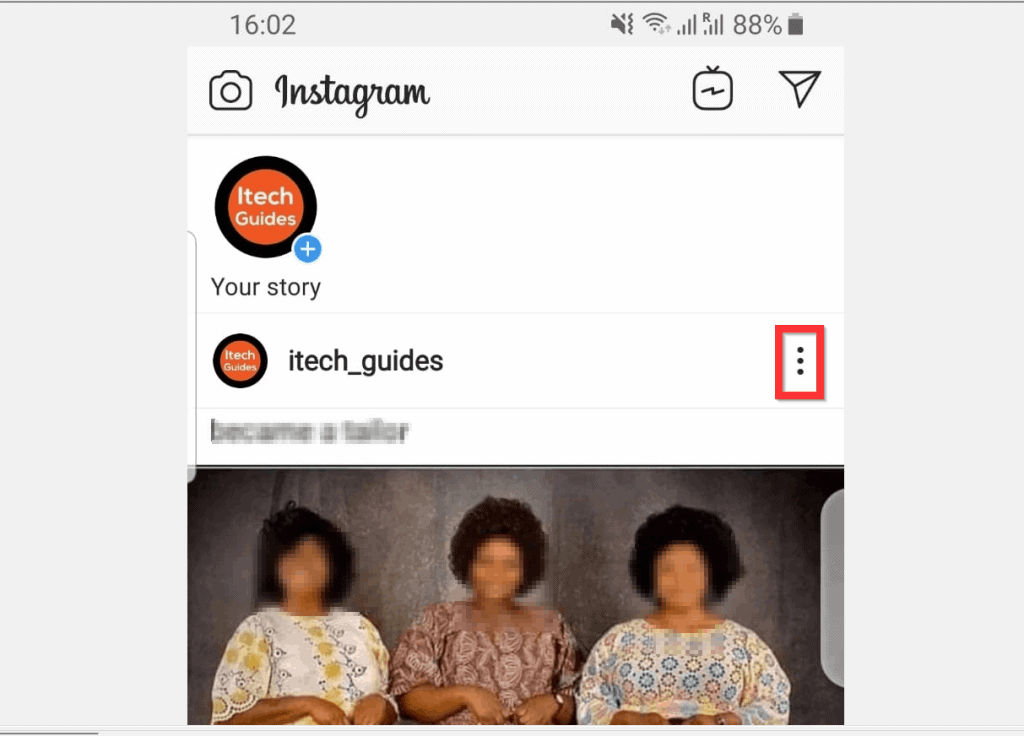 Comment taguer quelqu'un sur Instagram à partir d'Android - Message existant
