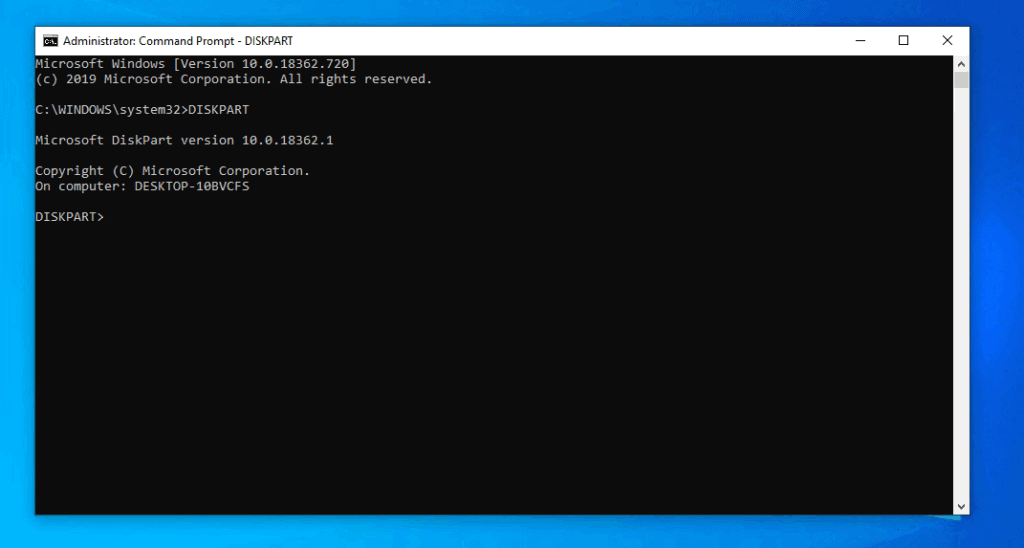 Comment redimensionner une partition sur Windows 10 avec DISKPART