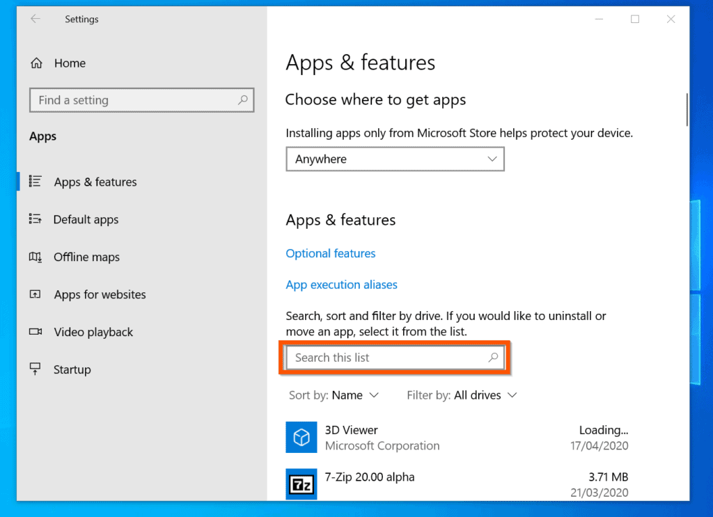 Comment supprimer Skype de Windows 10 des applications et fonctionnalités