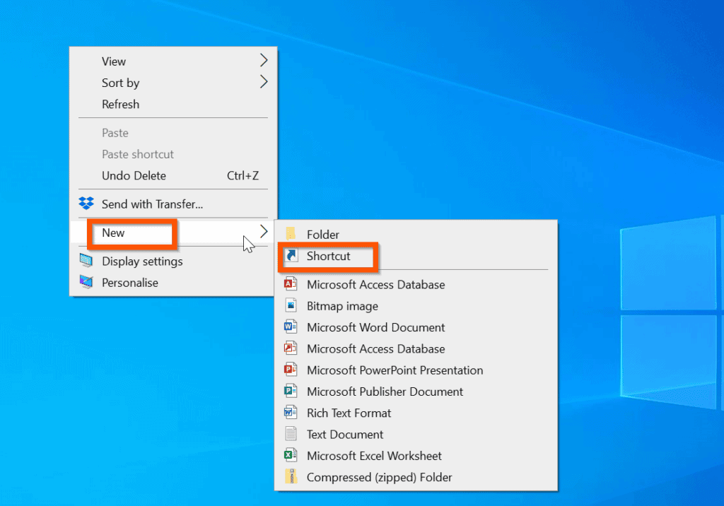 Comment créer un raccourci sur Windows 10 - Créer un raccourci avec la méthode du clic droit - Utiliser la méthode du clic droit pour créer un raccourci pour n'importe quel élément