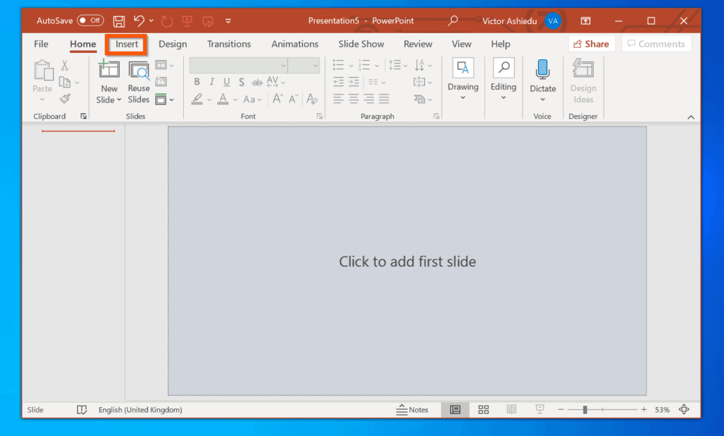 Comment faire un diaporama sur Windows 10 avec PowerPoint