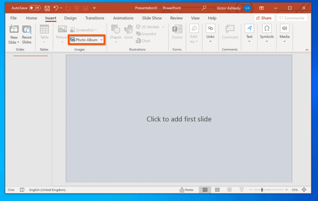 Comment faire un diaporama sur Windows 10 avec PowerPoint