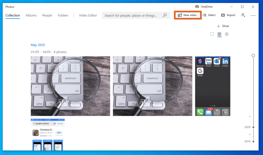 Comment faire un diaporama sur Windows 10 avec l'application Photos