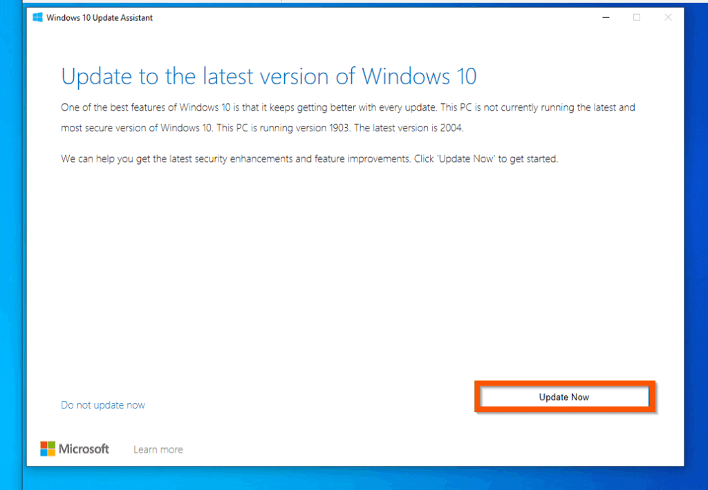 Comment installer manuellement la mise à jour Windows 10 2004 - Vérification de la compatibilité PC