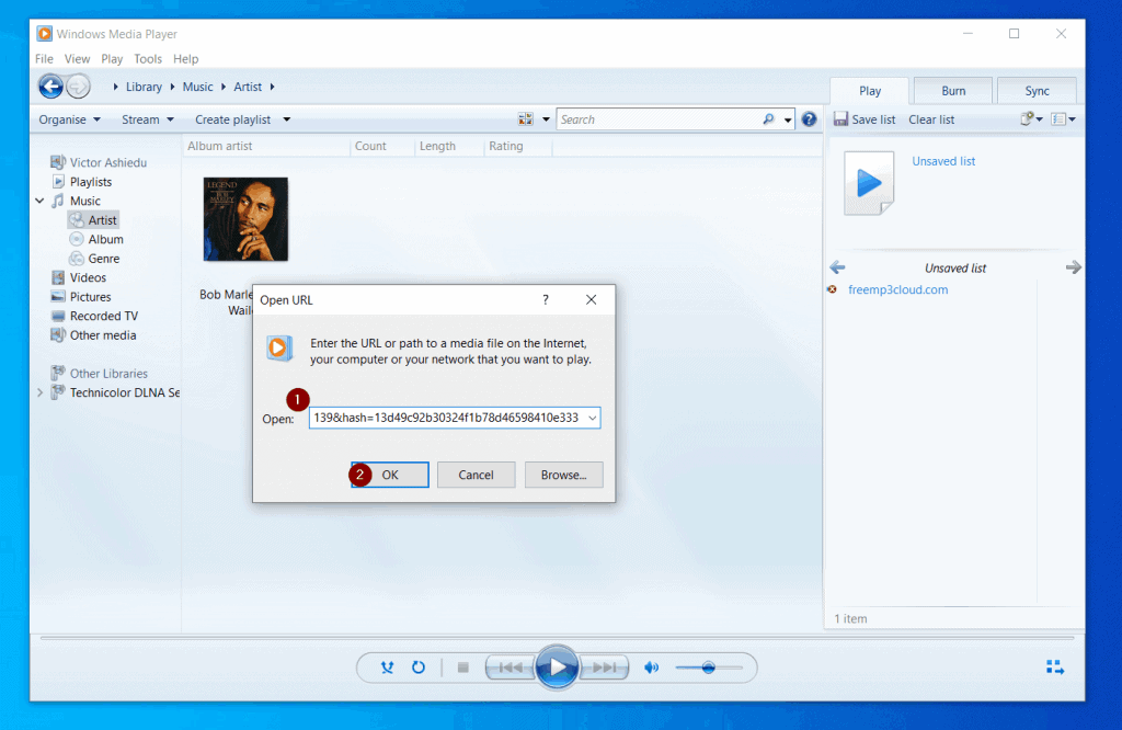 Get Help With Windows Media Player In Windows 10: File Menu
