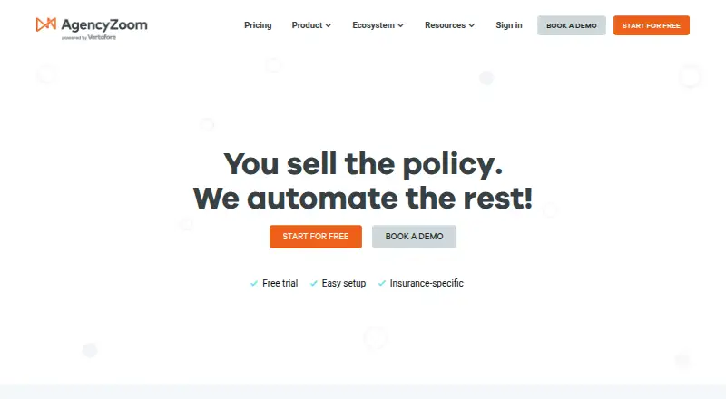 AgencyZoom screenshot