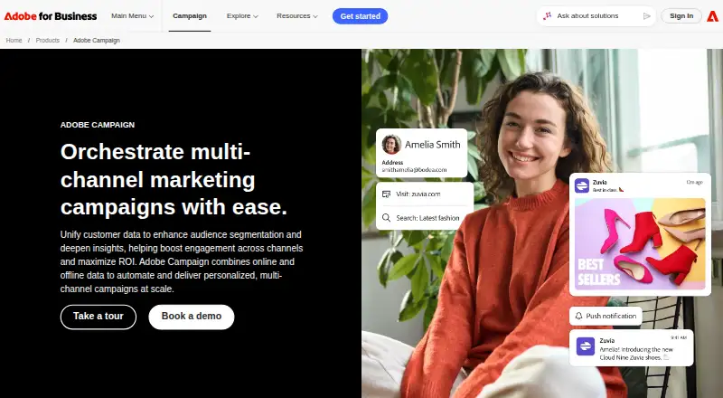 Adobe Campaign screenshot
