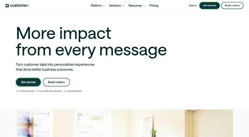 Customer.io screenshot
