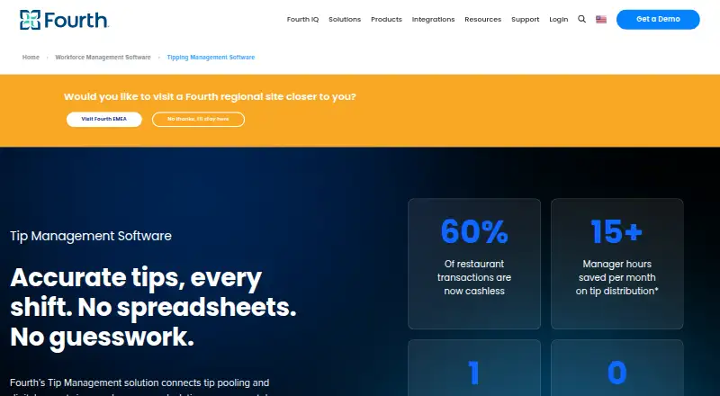 Fourth Tip Management screenshot