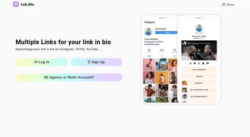 Lnk.Bio screenshot