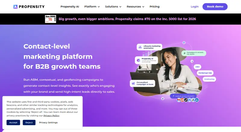 Propensity screenshot
