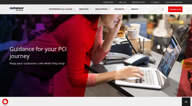 Rackspace PCI Compliant Hosting screenshot