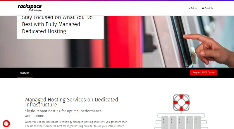 Rackspace Technology screenshot