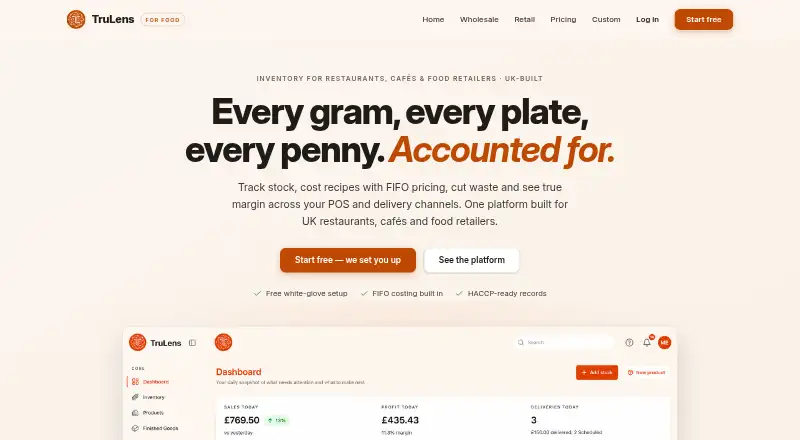 TruLens for Food screenshot
