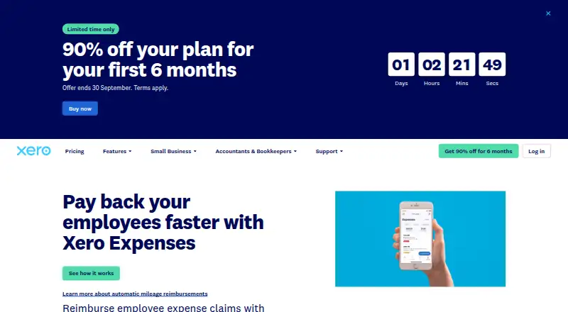 Xero Expenses screenshot