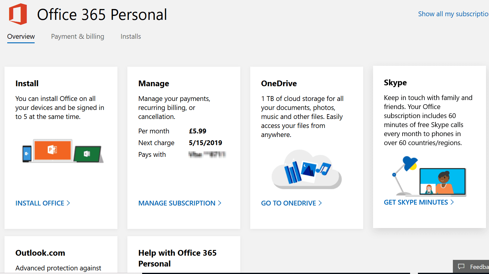 office 365 subscription